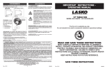 Lasko 2012 Use and Care Manual