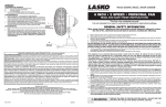 Lasko 2002W Use and Care Manual