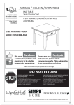 Simpli Home AXCHOL002 Instructions / Assembly