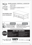 Simpli Home AXWSH001 Instructions / Assembly