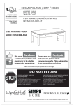 Simpli Home INT-AXCCOS-COFI-CF Instructions / Assembly