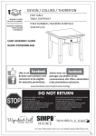 Simpli Home 3AXCDEV-02 Instructions / Assembly