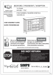 Simpli Home 3AXCBED-01 Instructions / Assembly