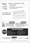 Simpli Home INT-AXCSM-BNCH-EB Instructions / Assembly