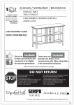 Simpli Home AXWELL3-002 Instructions / Assembly