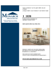 Monarch Specialties I 1838 Instructions / Assembly
