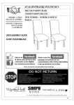 Simpli Home WS5134 Instructions / Assembly