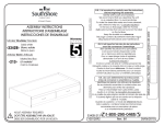 South Shore Furniture 3342213 Instructions / Assembly