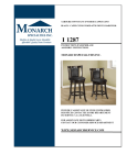 Monarch Specialties I 1287 Instructions / Assembly