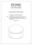 Home Decorators Collection 1049200120 Instructions / Assembly