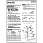 Martha Stewart Living TGF0M5311S00 Installation Guide
