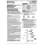 Martha Stewart TG90P3943D00 Instructions / Assembly