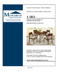Monarch Specialties I 1811 Instructions / Assembly