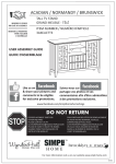 Simpli Home 3AXCACTTS Instructions / Assembly