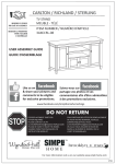 Simpli Home 3AXCCRL-08 Instructions / Assembly