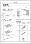 Home Decorators Collection 1627900410 Instructions / Assembly