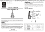 Home Accents Holiday TY-S46-C Instructions / Assembly