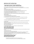 Home Accents Holiday TY068-1213 Use and Care Manual