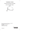 KOHLER K-4709-0 Installation Guide