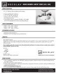 DECOLAV 1401-CBN Instructions / Assembly