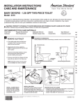 American Standard 3128.001.020 Installation Guide