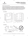 Aquatic 6030CSL-AW Instructions / Assembly