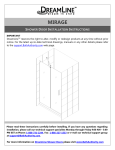 DreamLine SHDR-19487210-01 Installation Guide