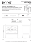 RYVYR V-MANHATTAN-24BK Installation Guide