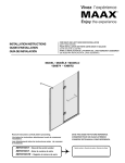 MAAX 136672-900-084-000 Installation Guide