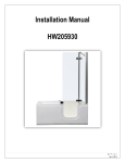 Homeward Bath HW205930L Instructions / Assembly