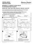 American Standard 3451.001.020 Installation Guide