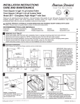 American Standard 3071.000.020 Installation Guide