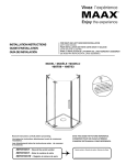 MAAX 105973-000-001-100 Installation Guide