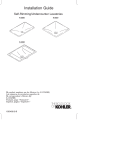 KOHLER K-2838-96 Installation Guide