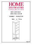 Home Decorators Collection 1059710810 Instructions / Assembly