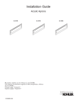 KOHLER K-1278-0 Installation Guide