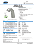 Zurn Z6950-XL-S-CP4-E Use and Care Manual