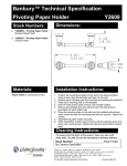 MOEN Y2608BN Installation Guide