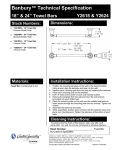 MOEN Y2618CH Instructions / Assembly