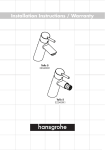 Hansgrohe 32040821 Instructions / Assembly