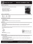 DECOLAV 5360-MWN Instructions / Assembly