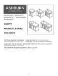 Foremost ASGA3621DR Instructions / Assembly