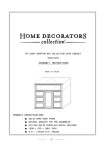 Home Decorators Collection 4129420960 Instructions / Assembly