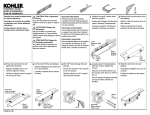 KOHLER K-97622-SHP Installation Guide