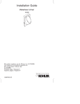 KOHLER K-4918-0 Installation Guide