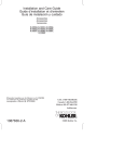 KOHLER K-10552-PB Installation Guide