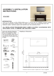 Bellaterra Home 804380-WH Instructions / Assembly
