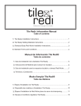 Tile Redi TRZF4848-BI Instructions / Assembly