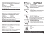 Delta 75305 Instructions / Assembly
