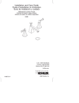 KOHLER K-454-4S-BV Installation Guide